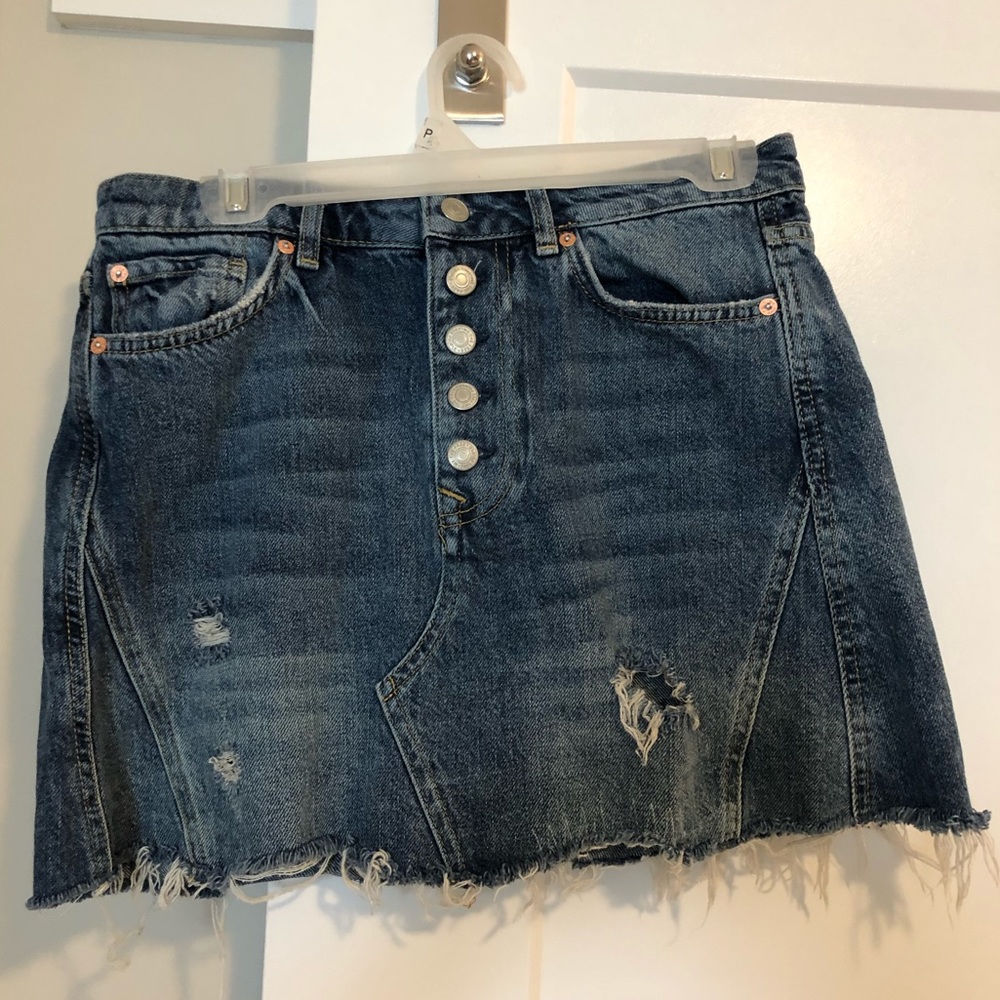 Free People Denim Skirt